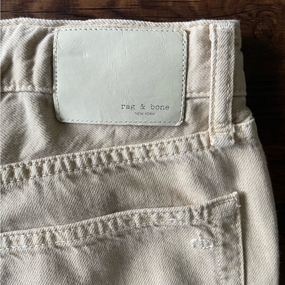 RAG & BONE Featherweight Logan Wide-Leg Jean in Beige- women’s 28” - Picture 9 of 10